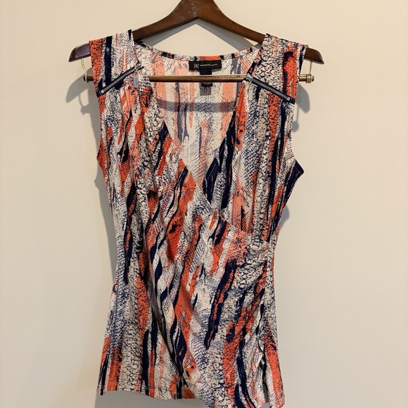 INC International Concepts Tops - Inc International Concepts Women's Sleeveless Blouse, Multicolor, Size Medium